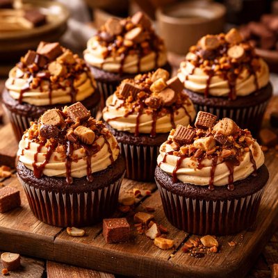 Image of Candy Bar Cupcakes