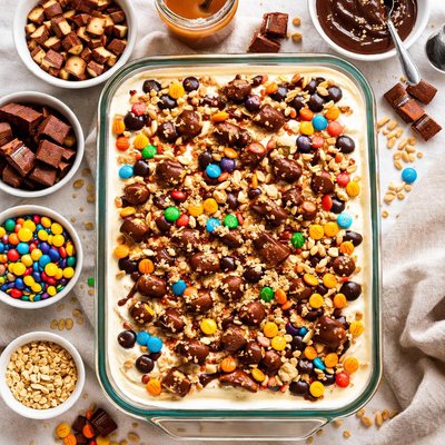 Image of Candy Bar Freezer Dessert