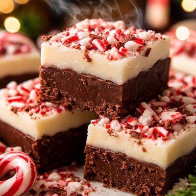 Image of Candy Cane Chocolate Fudge