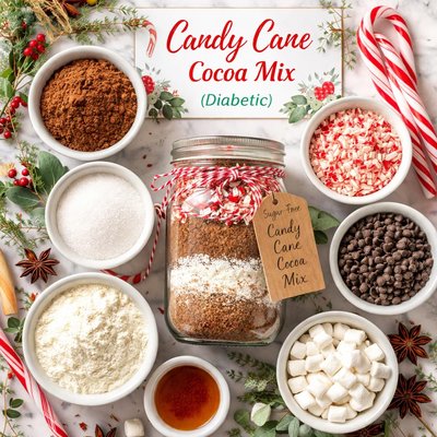 Image of Candy Cane Cocoa Mix Diabetic