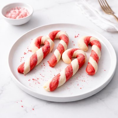 Image of Candy Cane Cookies or Cutouts