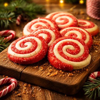 Image of Candy Cane Pinwheels