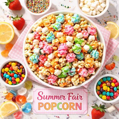 Image of Candy Coated Popcorn Summer Fair Popcorn