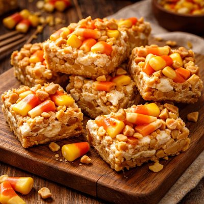 Image of Candy Corn Peanut Bars