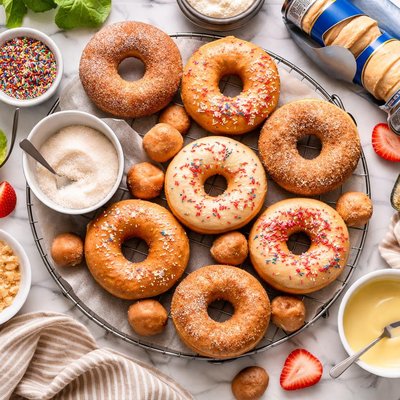 Image of Canned Biscuit Dough Donuts and Holes