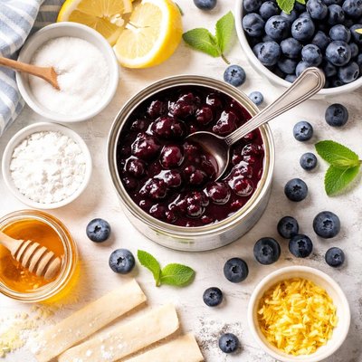 Image of Canned Blueberry Pie Filling