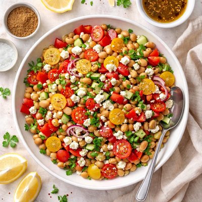 Image of Cannellini Bean Salad with Cumin Dressing