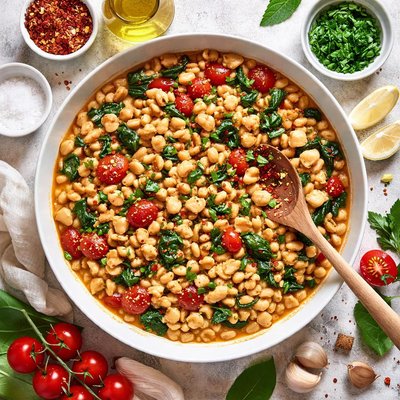 Image of Cannellini Beans with Crushed Red Pepper