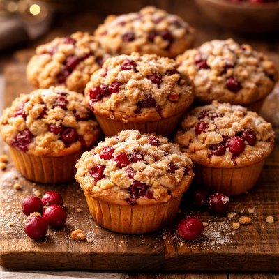 Image of Cantaberry Crumble Top Muffins