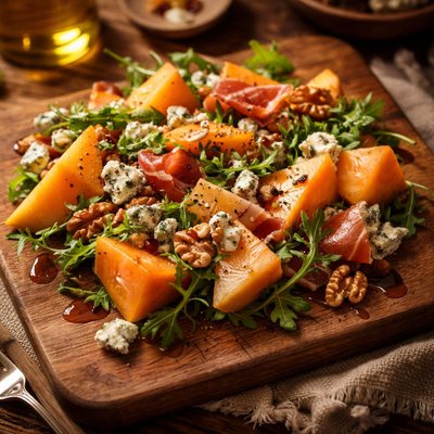 Image of Cantaloupe and Blue Cheese Salad