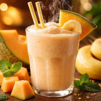 Image of Cantaloupe Banana Smoothie