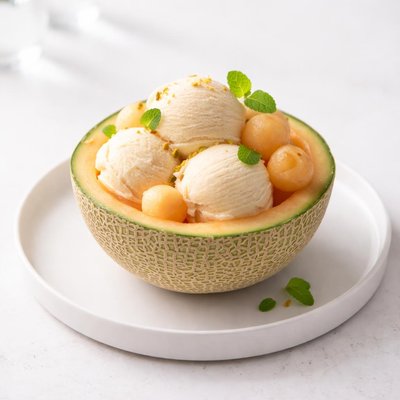 Image of Cantaloupe Bowl Ice Cream