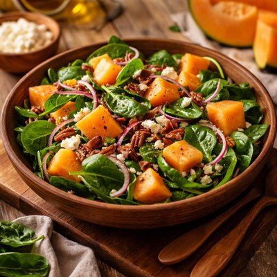 Image of Cantaloupe Spinach Salad