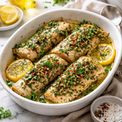 Image of Cape Capensis Baked with Herbs Hake