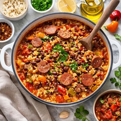 Image of Cape Verdean Bean and Sausage Stew Jagacida