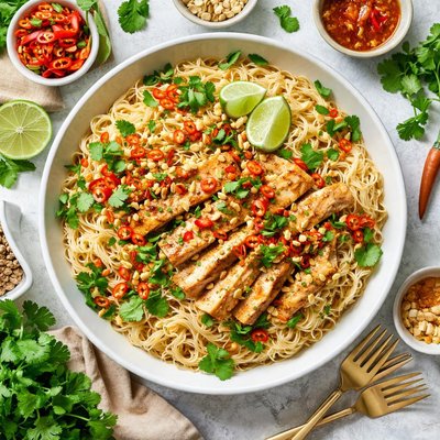 Image of Capelli D Angelo with Thai Chicken