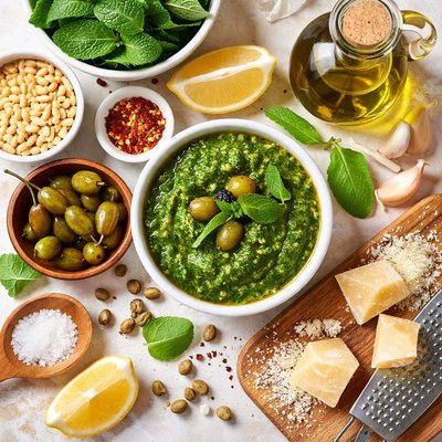 Image of Caperberry Mint Pesto