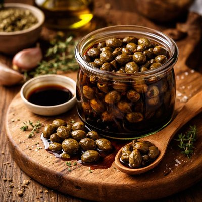 Image of Capers in Balsamic Vinegar