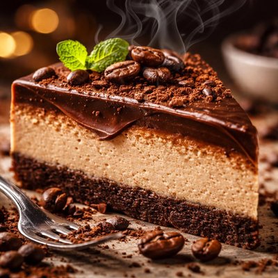 Image of Cappuccino Chocolate Cheesecake