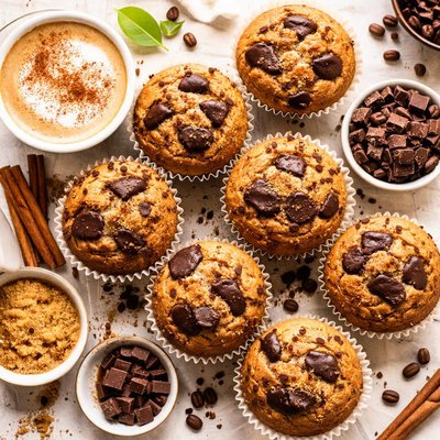 Image of Cappuccino Chocolate Chunk Muffins