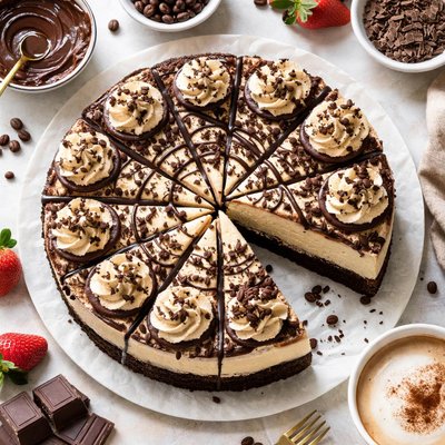 Image of Cappuccino Fudge Cheesecake