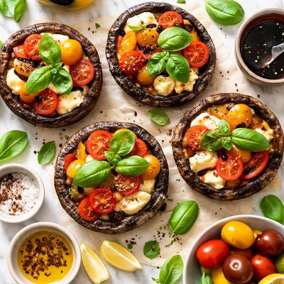 Image of Caprese Portabella Mushrooms