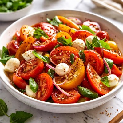Image of Caprese Salad Tomatoes Italian Marinated Tomatoes
