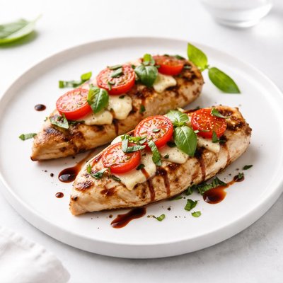 Image of Caprese Style Grilled Chicken Breasts