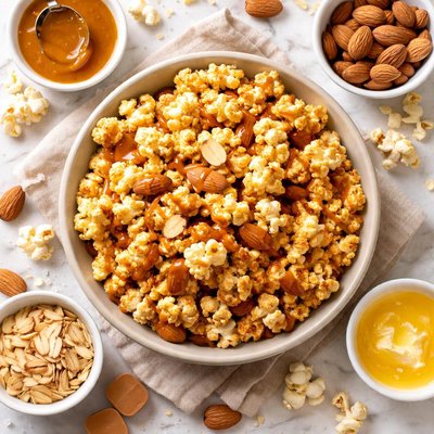 Image of Caramel Almond Popcorn