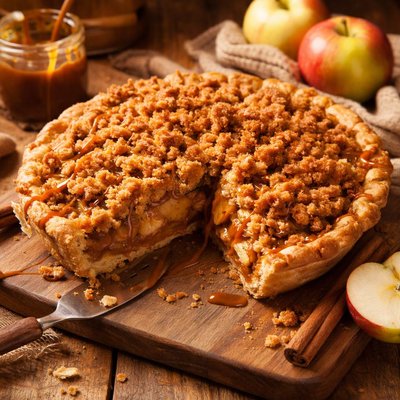 Image of Caramel Apple Crumb Pie