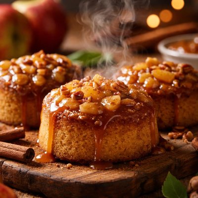 Image of Caramel Apple Upside Down Cakes