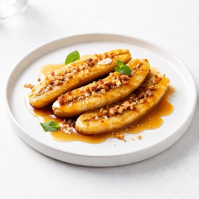 Image of Caramel Bananas with Maple Syrup