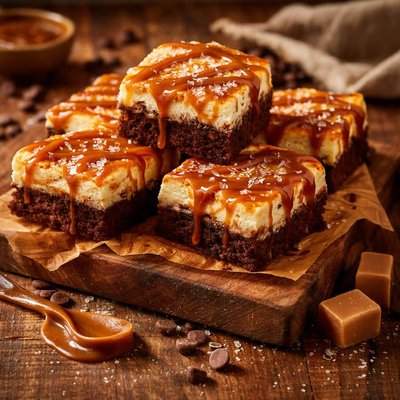 Image of Caramel Cheesecake Brownies