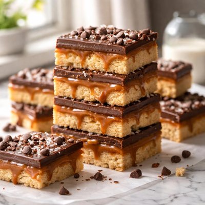 Image of Caramel Chocolate Cookie Bars