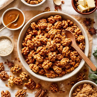 Image of Caramel Coated Walnuts