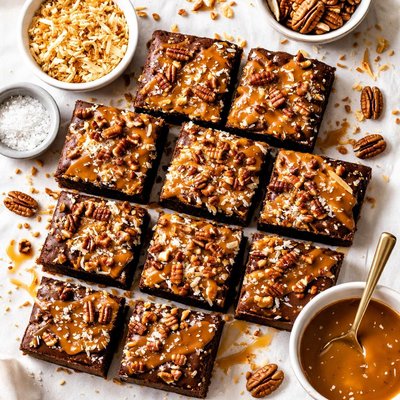 Image of Caramel Coconut Pecan Brownies