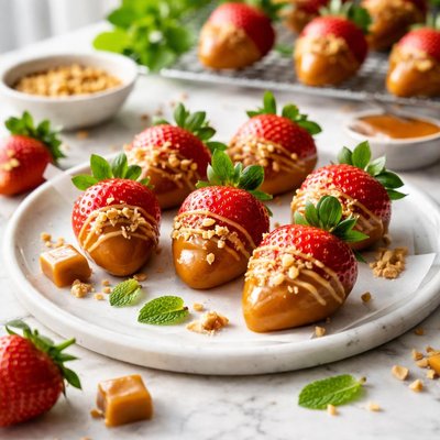 Image of Caramel Dipped Strawberries