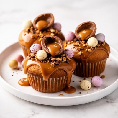 Image of Caramel Easter Egg Muffins