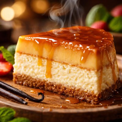 Image of Caramel Flan Cheesecake
