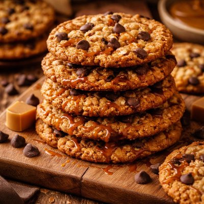 Image of Caramel Lace Chocolate Chip Cookies