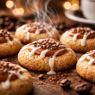Image of Caramel Macchiato Thumbprints