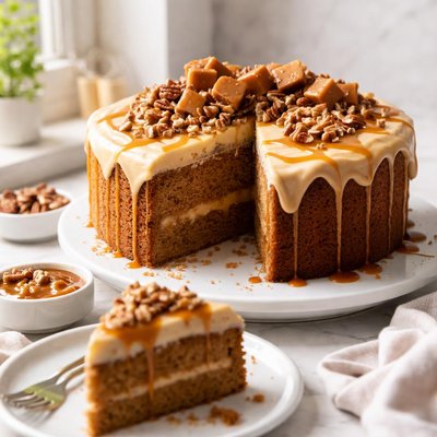 Image of Caramel Mud Cake Gluten Free