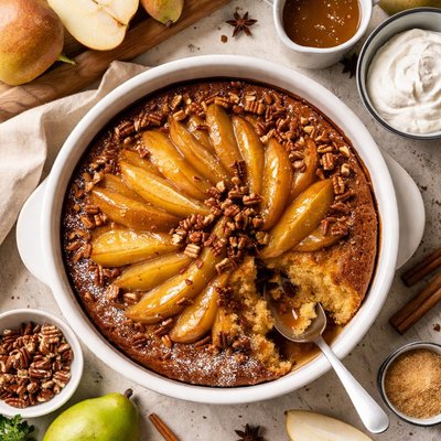 Image of Caramel Pear Pudding Cake