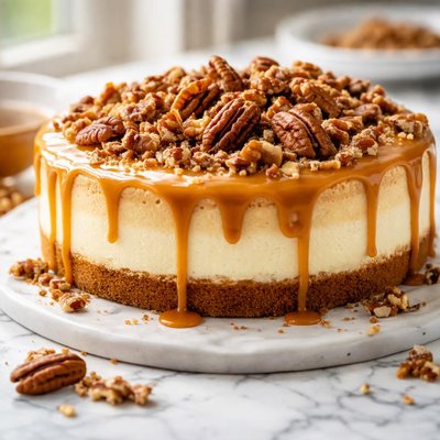 Image of Caramel Praline Cheesecake