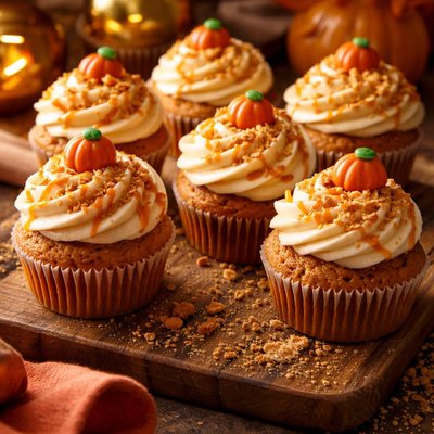 Image of Caramel Pudding Pumpkin Cupcakes Hungry Girl