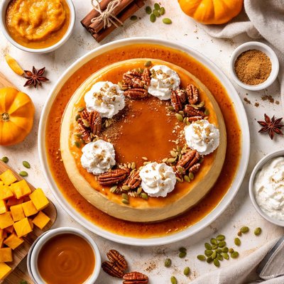 Image of Caramel Pumpkin Pudding Flan