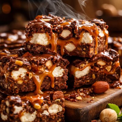Image of Caramel Rocky Road Bars