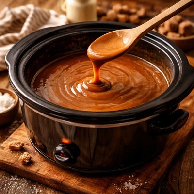 Image of Caramel Sauce in Crockpot Super Easy