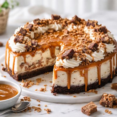 Image of Caramel Toffee Bar Cheesecake