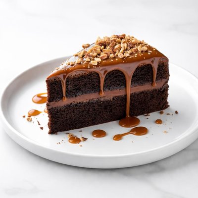 Image of Caramel Topped Chocolate Cake